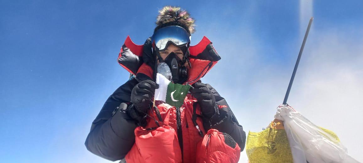 Pakistan’s US-based women climber Zenab Mansoor, who successfully attempted Mount Everest